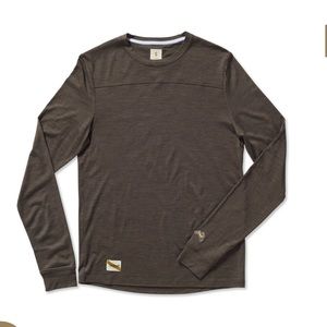 Tracksmith Harrier Long Sleeve Running Top Tamarind Heather XS